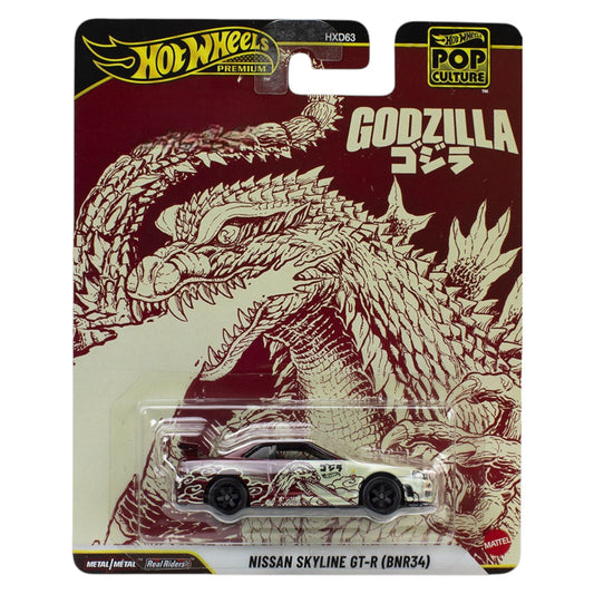 Hot Wheels 2026 - Pre-Order - Pop-Culture - Nissan Skyline GT-R (BNR34) - Godzilla