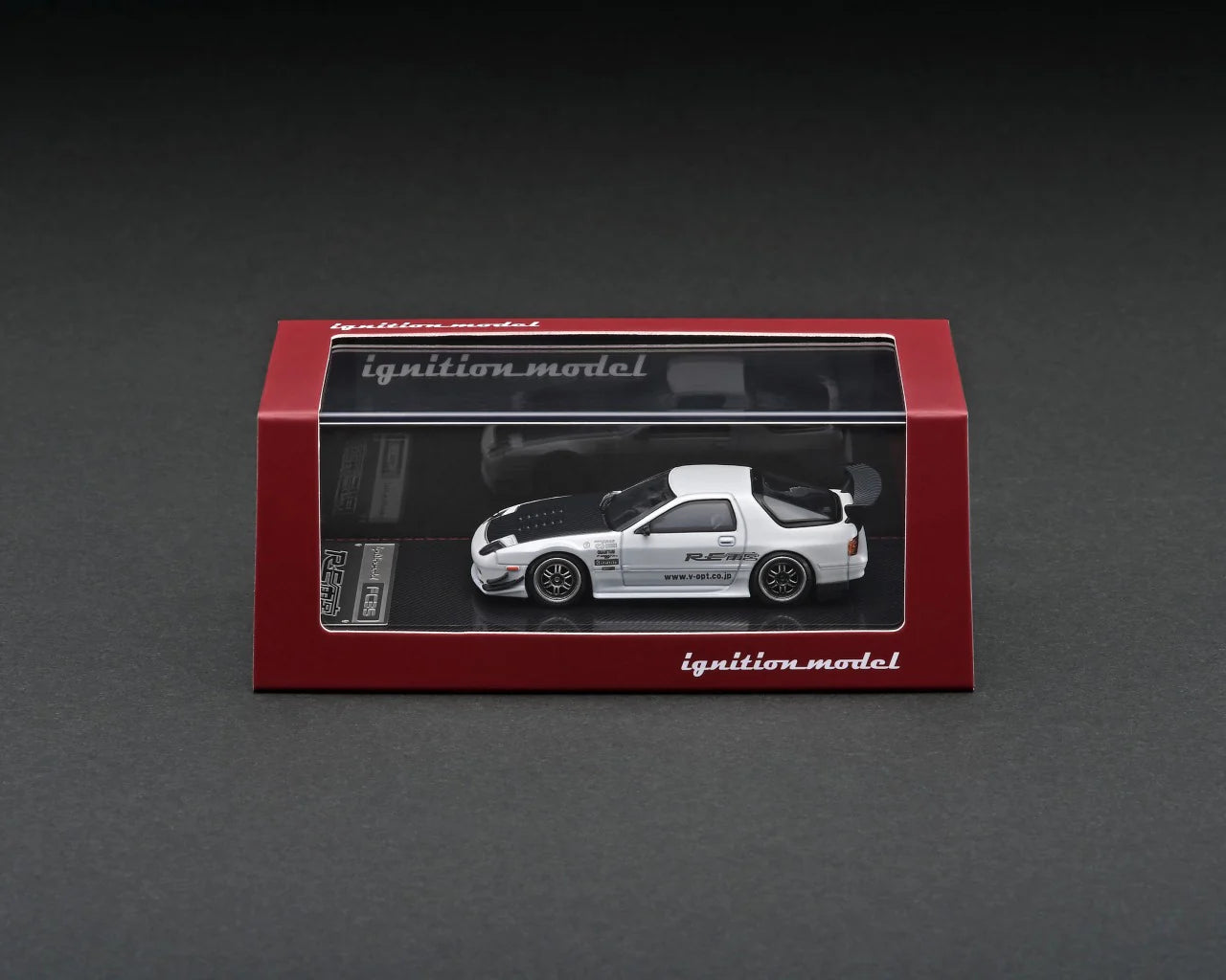 Ignition Model - Mazda RX-7 (FC3S) RE Amemiya Matte Pearl White - 1:64 - IG2493