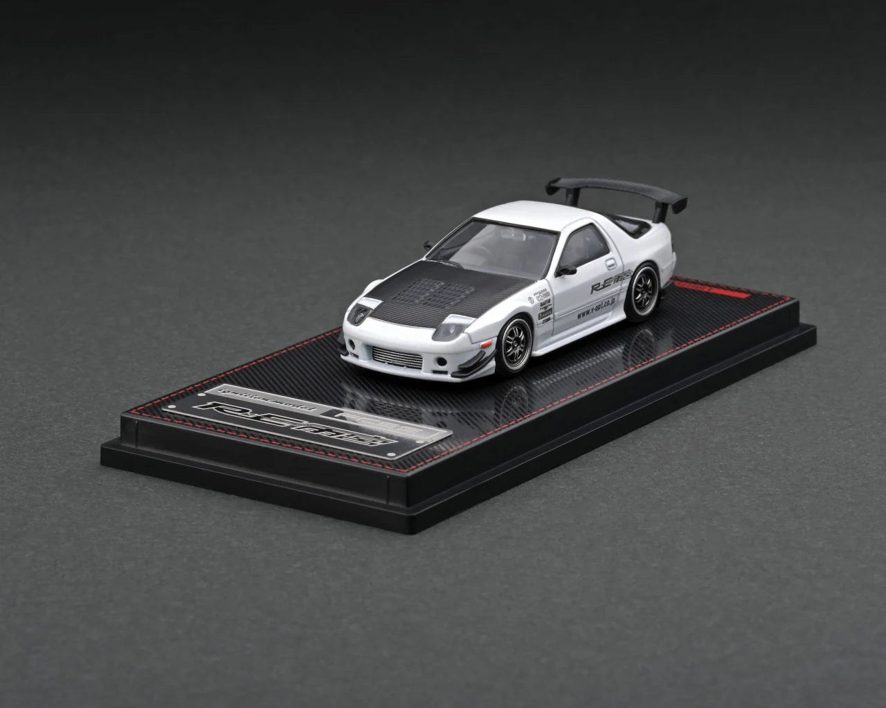 Ignition Model - Mazda RX-7 (FC3S) RE Amemiya Matte Pearl White - 1:64 - IG2493
