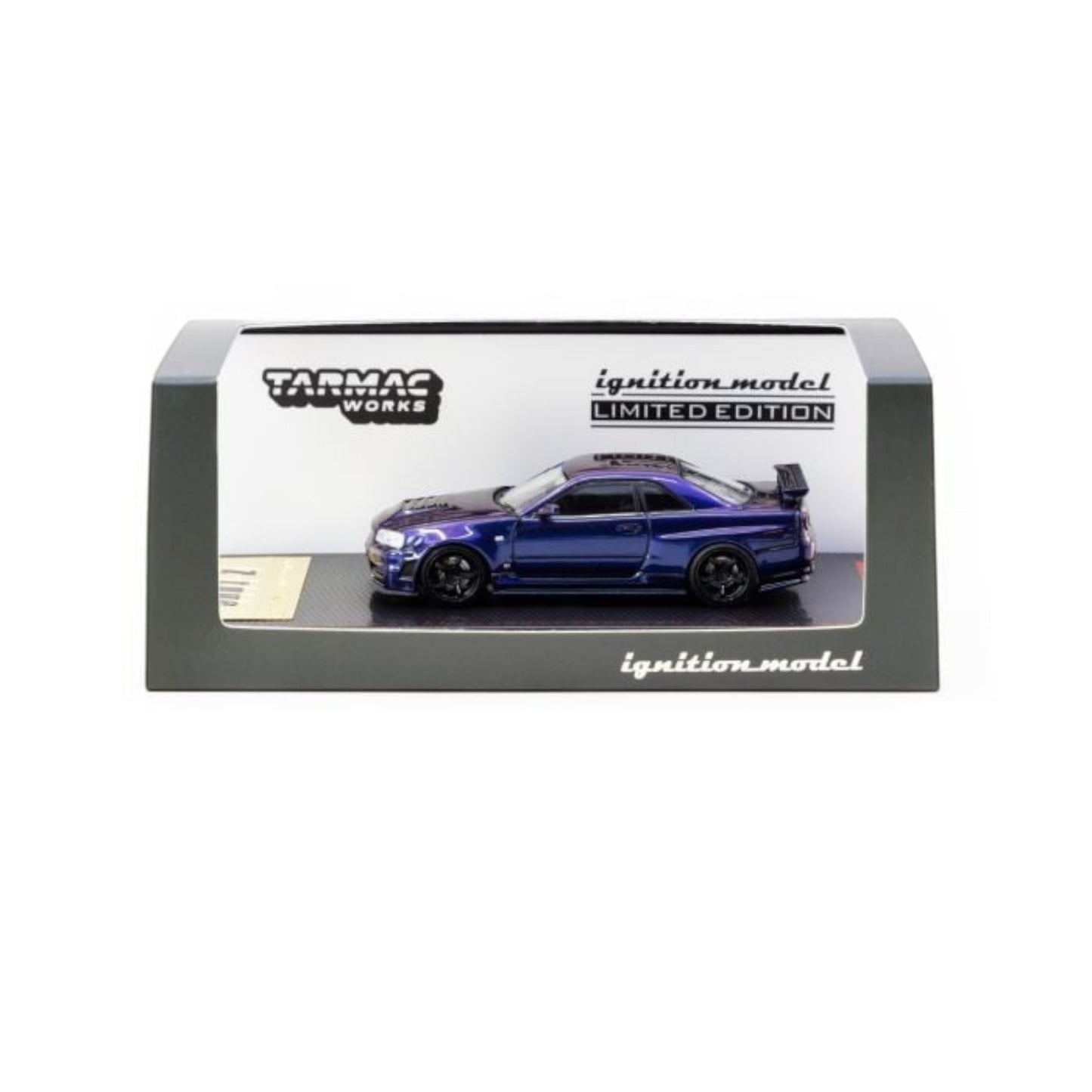 Ignition x Tarmac Works - Pre-Order - Nismo R34 GT-R Z-tune, purple metallic - IG3839