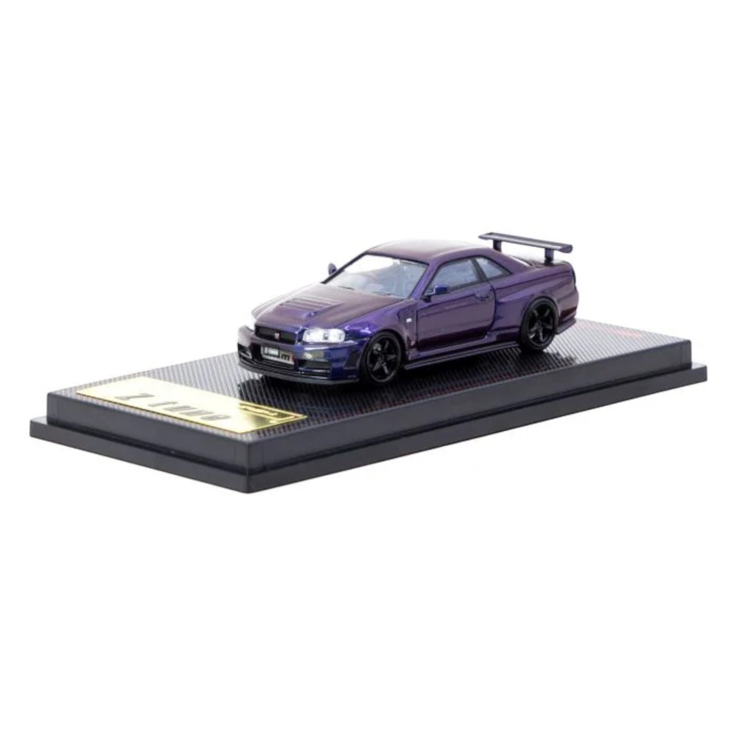 Ignition x Tarmac Works - Pre-Order - Nismo R34 GT-R Z-tune, purple metallic - IG3839