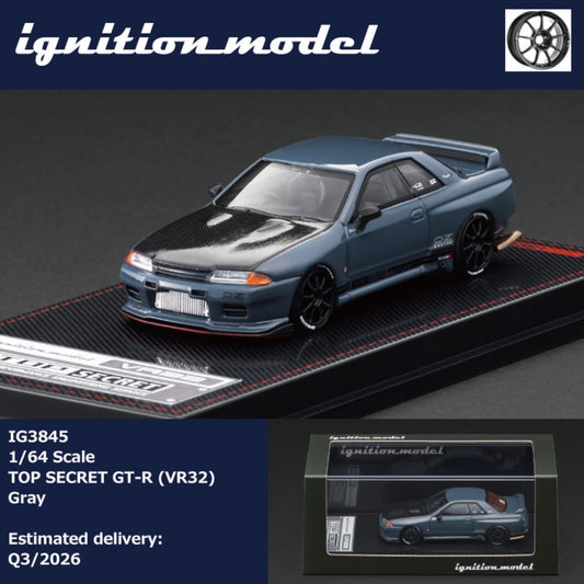 Ignition - Pre-Order - TOP SECRET Nissan Skyline GT-R (VR32), gray - IG3845