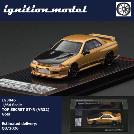 Ignition - Pre-Order - TOP SECRET Nissan Skyline GT-R (VR32), gold - IG3846