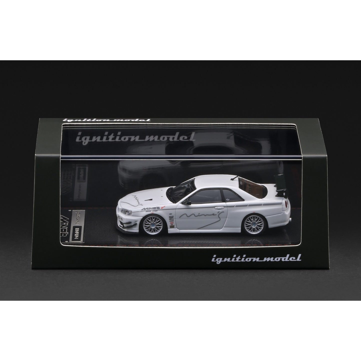 Ignition - Pre-Order - Nissan Skyline GT-R Mine's (R34) White - IG4092