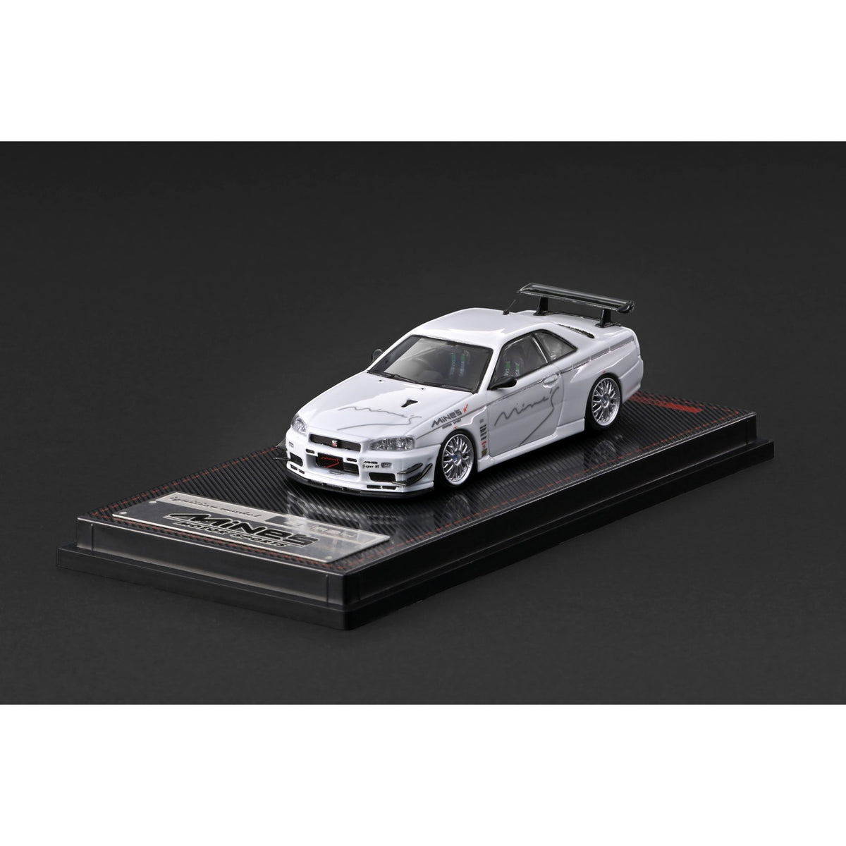Ignition - Pre-Order - Nissan Skyline GT-R Mine's (R34) White - IG4092