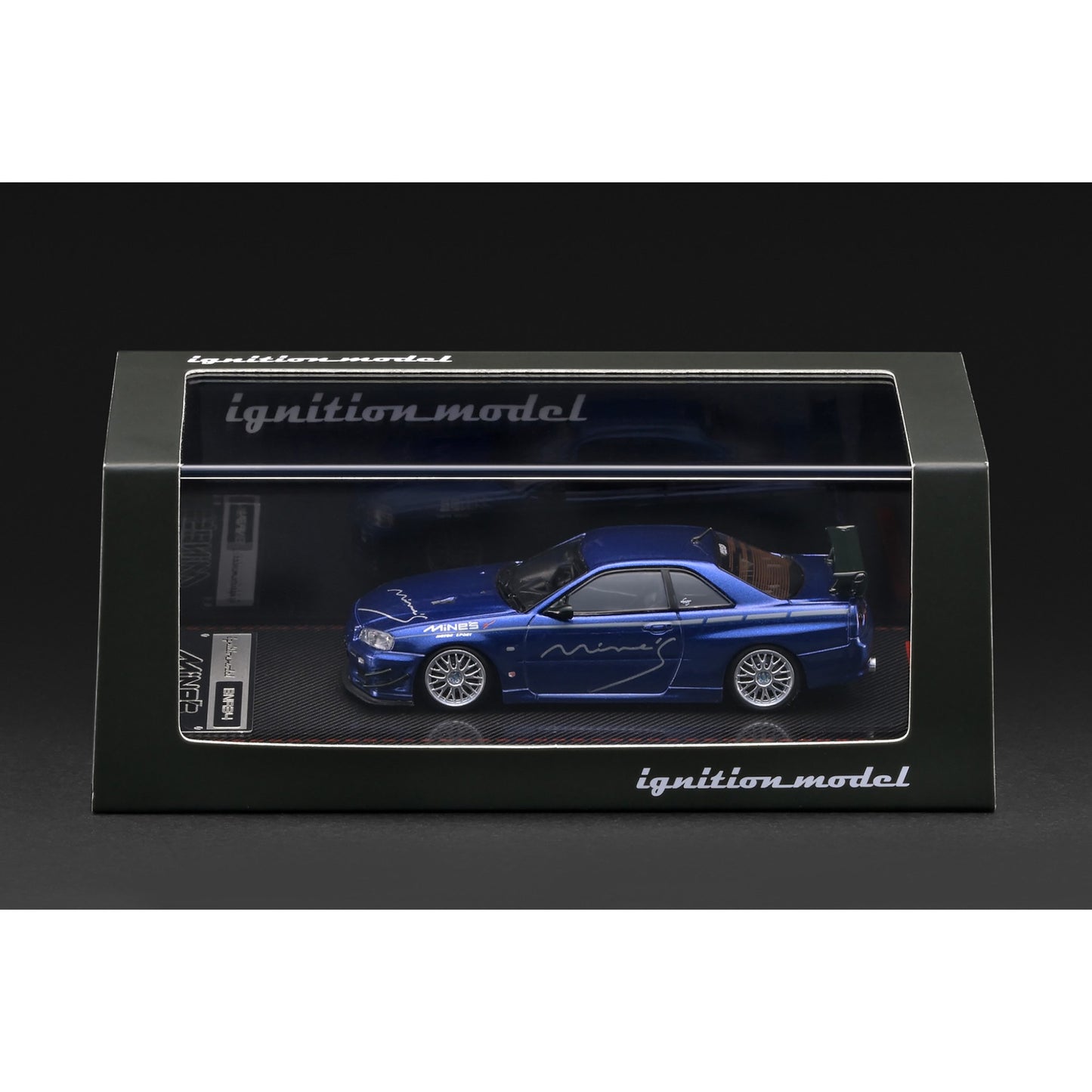 Ignition - Pre-Order - Nissan Skyline GT-R Mine's (R34) Blue Metallic - IG4094
