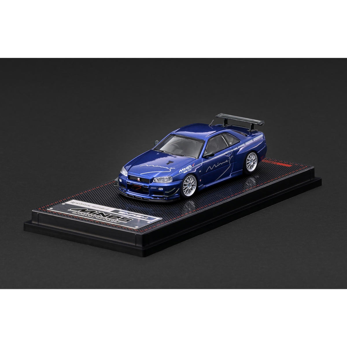 Ignition - Pre-Order - Nissan Skyline GT-R Mine's (R34) Blue Metallic - IG4094