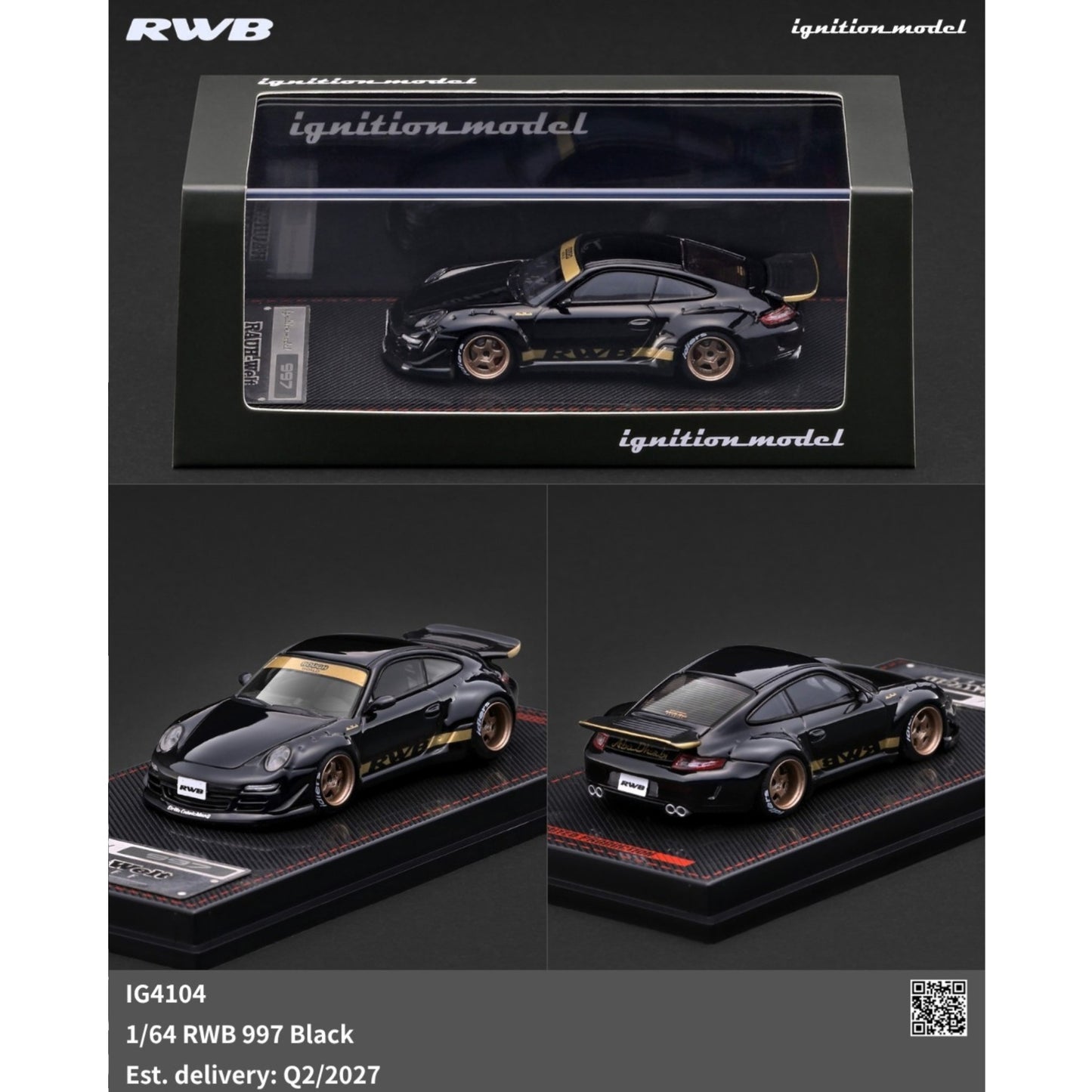 Ignition - Pre-Order - RWB 997 Black - IG4104