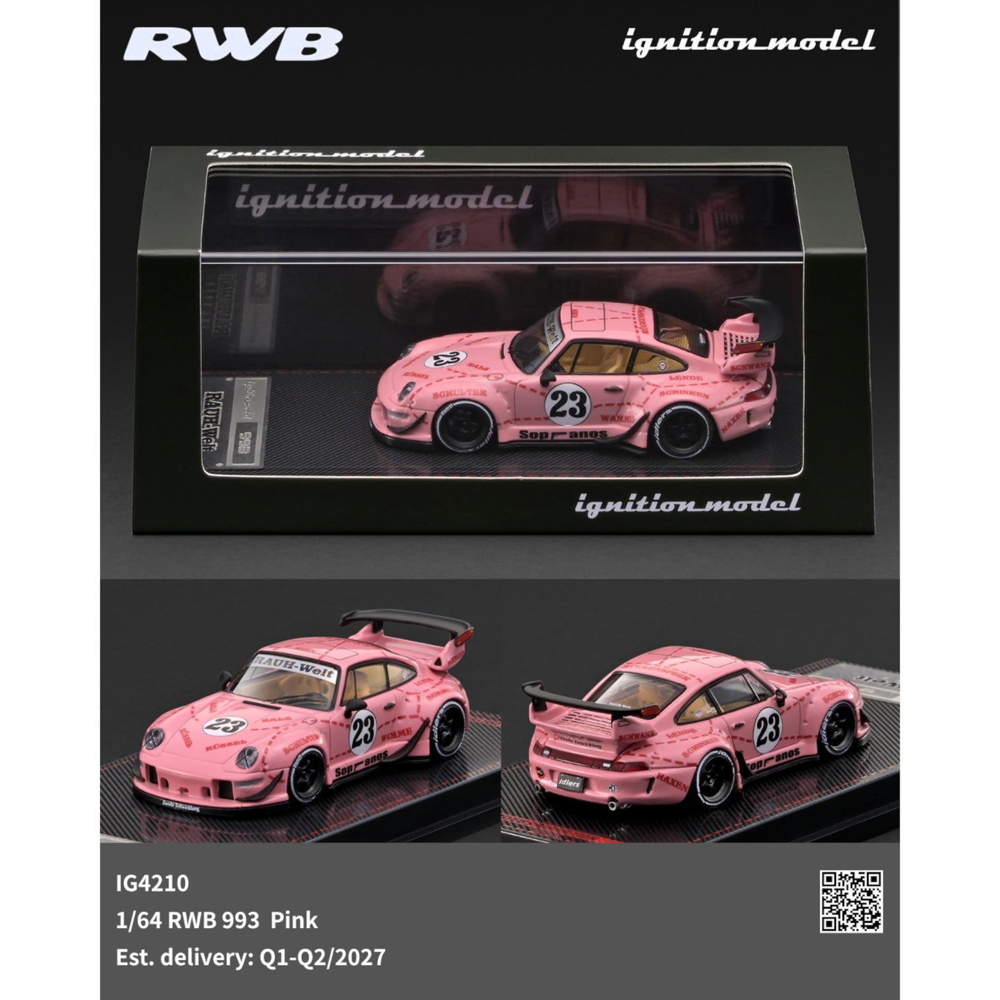 Ignition - Pre-Order - RWB 993 Pink Sopranos - IG4210