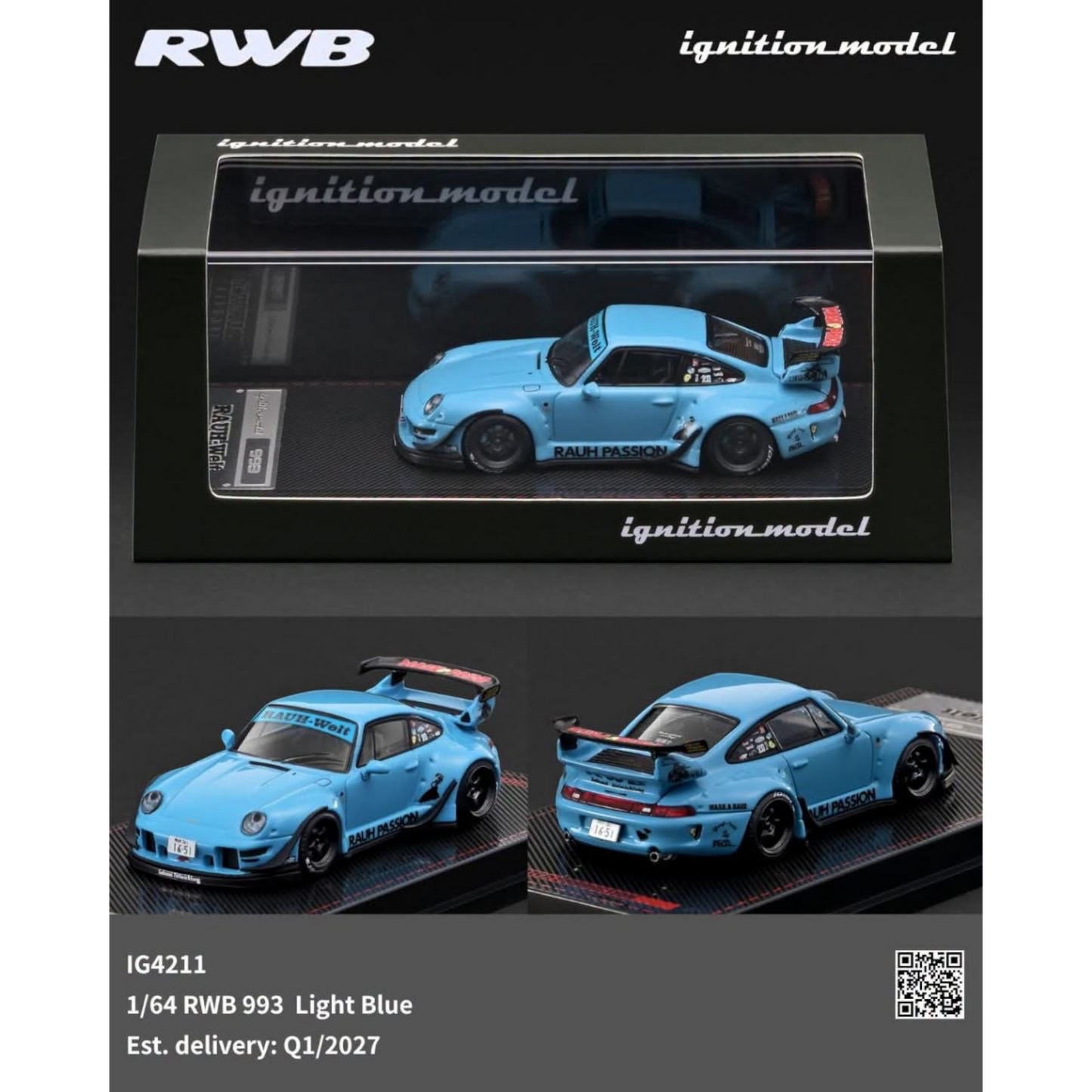 Ignition - Pre-Order - RWB 993 Light Blue - IG4211