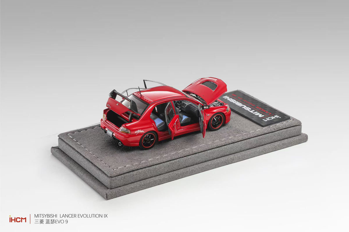 iHCM64 - Pre-Order - Mitsubishi Lancer Evolution IX GSR - Rally Red - IHCM-EVOIX-RR