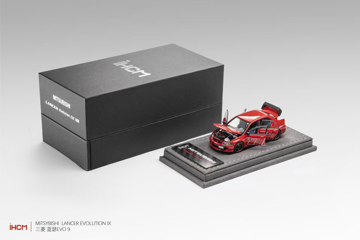 iHCM64 - Pre-Order - Mitsubishi Lancer Evolution IX GSR - Rally Red - IHCM-EVOIX-RR