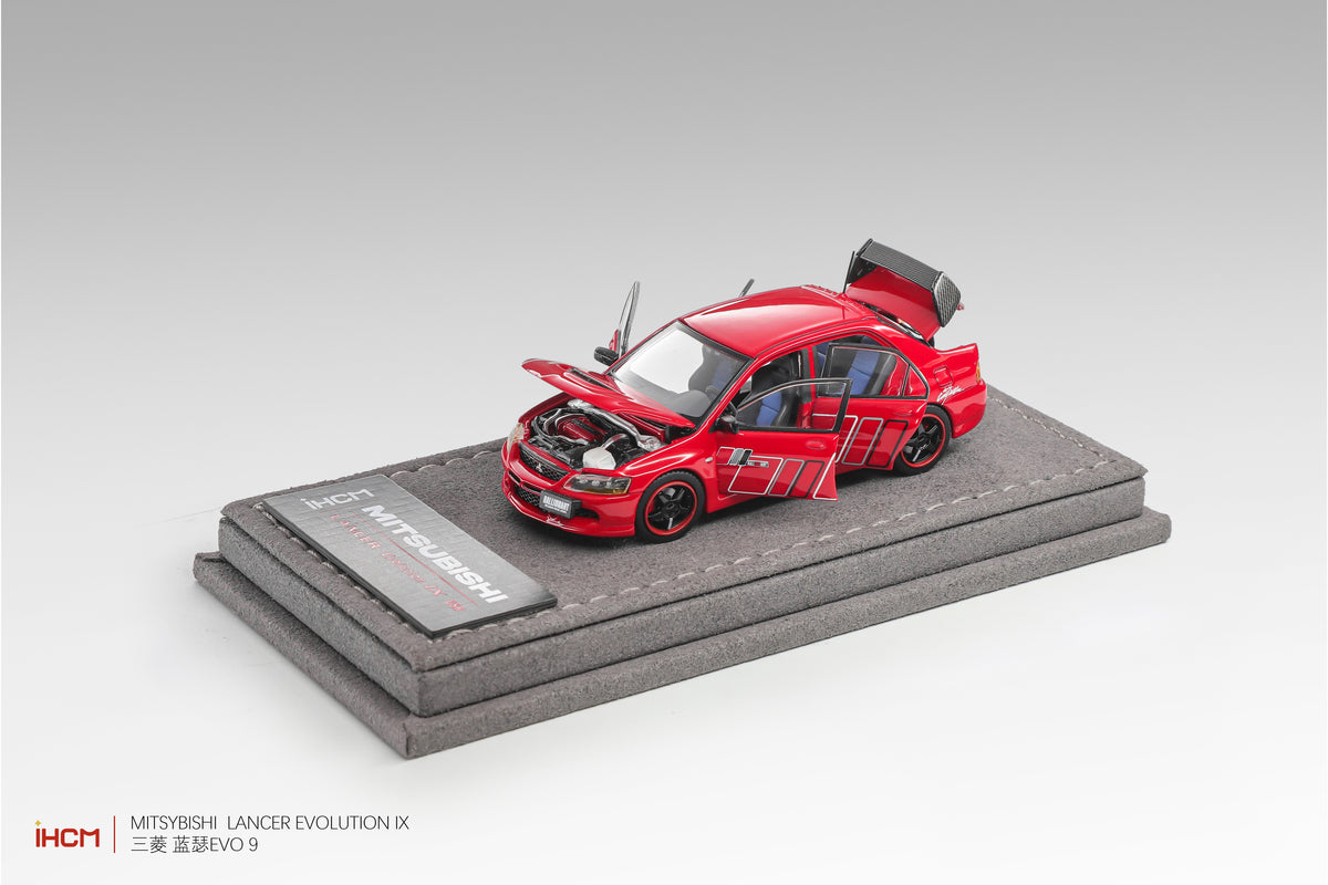 iHCM64 - Pre-Order - Mitsubishi Lancer Evolution IX GSR - Rally Red - IHCM-EVOIX-RR