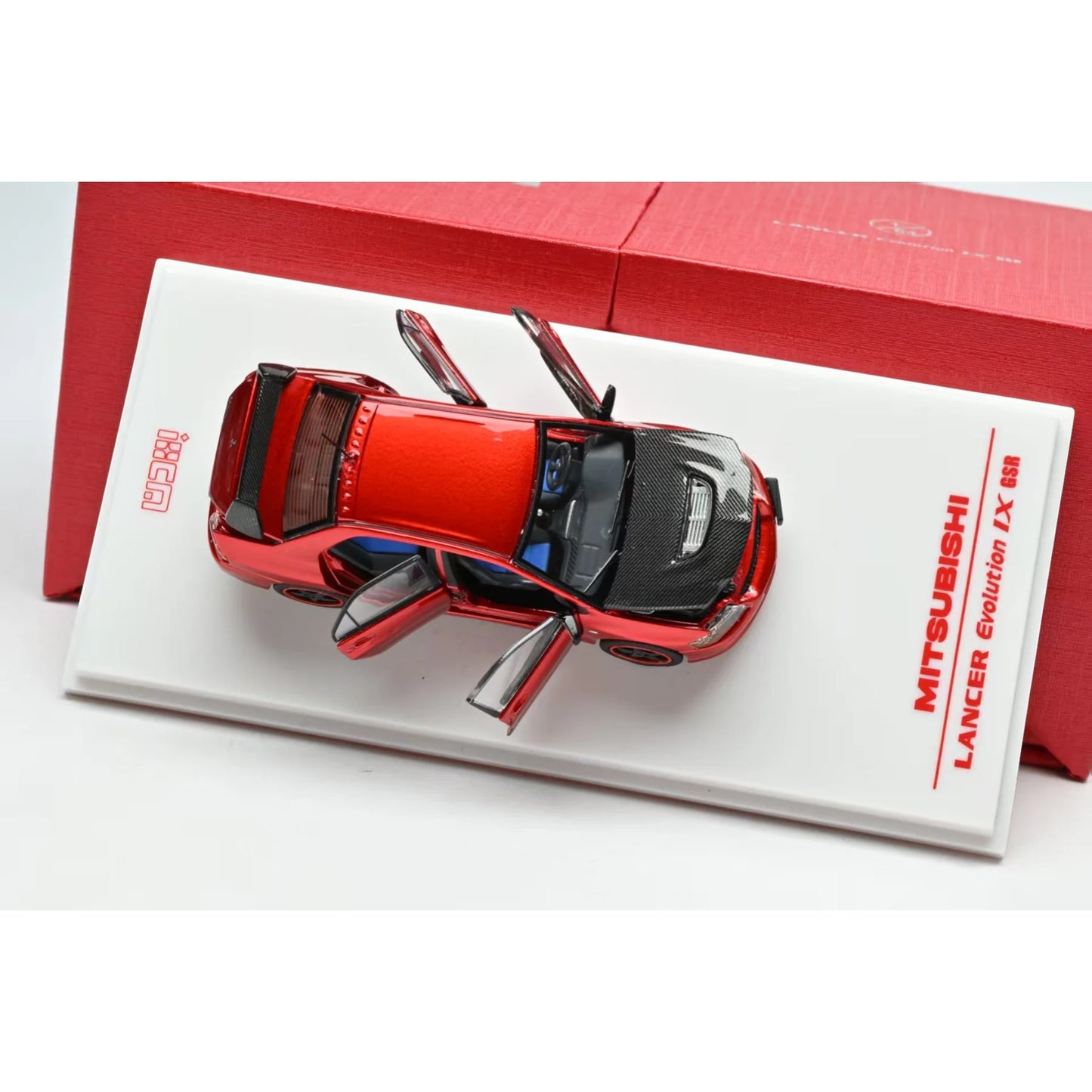 iHCM64 - Misubishi Lancer Evolution IX GSR, Red with Carbon Hood