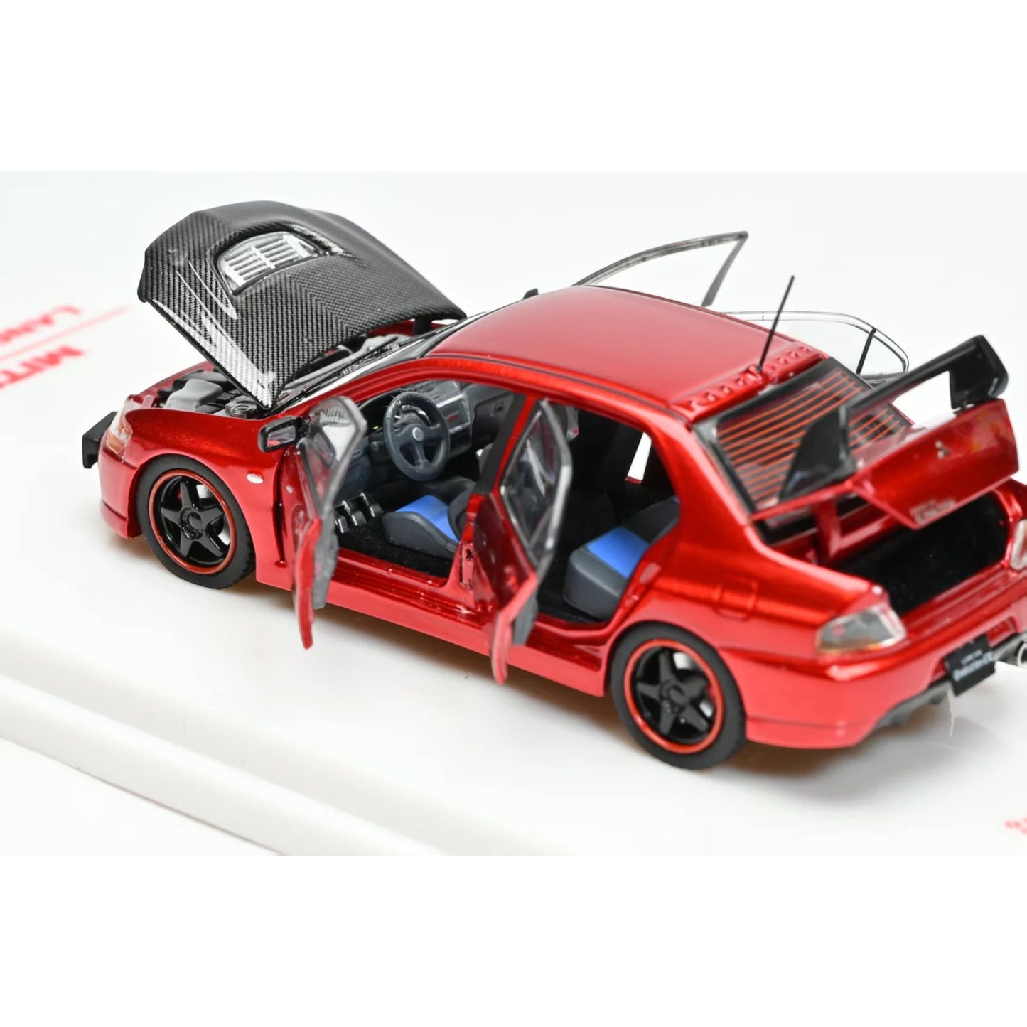 iHCM64 - Misubishi Lancer Evolution IX GSR, Red with Carbon Hood