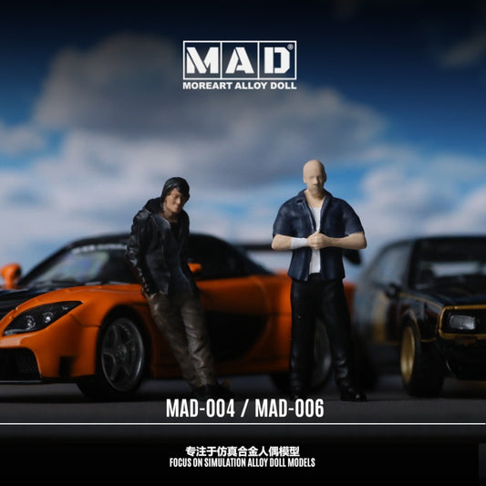 MAD Figures - Pre-Order - Fast & Furious Dominic Toretto & Han Lue Figurenset - MAD004 - MAD006