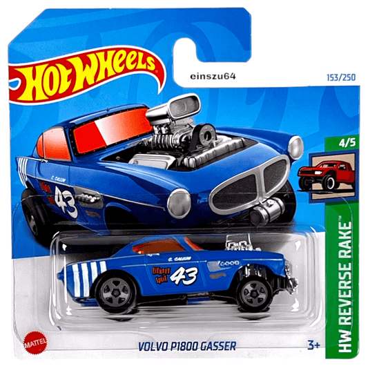 Hot Wheels 2024 - Volvo P1800 Gasser - Reverse Rake 4/5 - HTB92 - 153/250