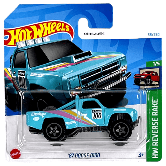 Hot Wheels 2024 - ´87 Dodge D100 - Reverse Rake 1/5 - HTD17 - 38/250