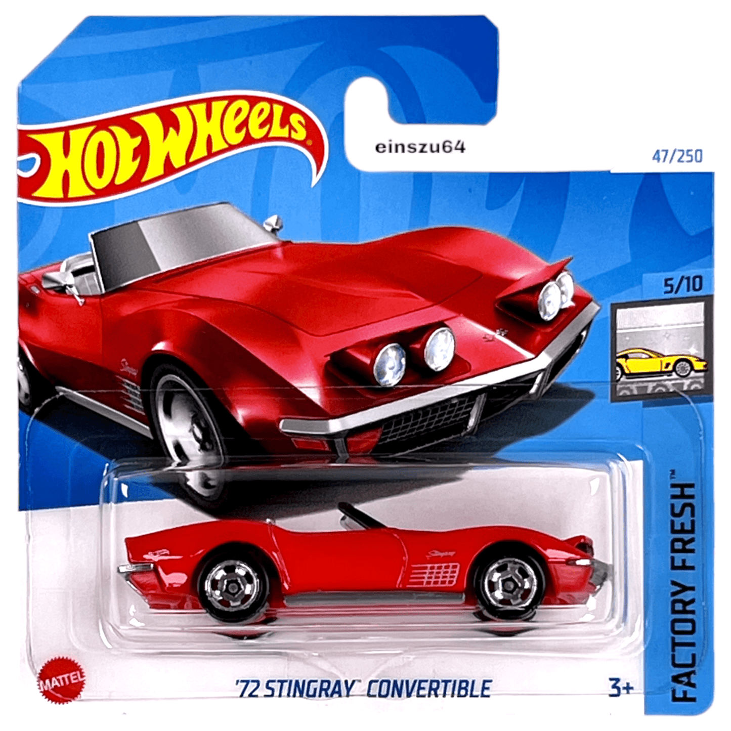 Hot Wheels 2024 - ´72 Stingray Corvette Convertible - Factory Fresh 5/10 - HTD09