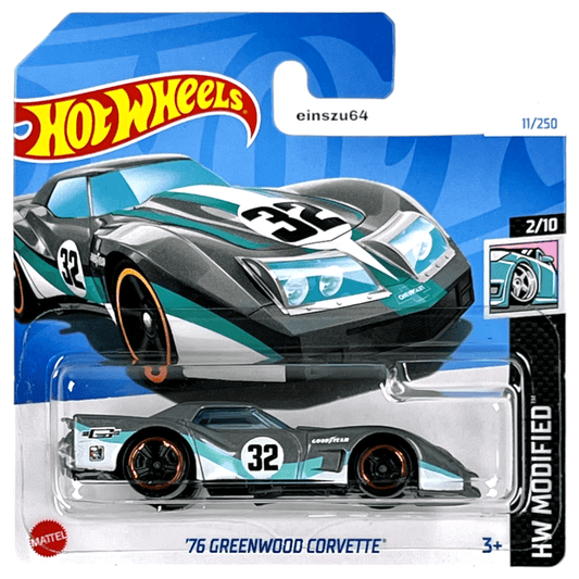 Hot Wheels 2024 - ´72 Greenwood Corvette  - Modified 2/10 - HTD67 - 11/250