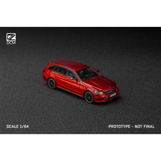 Pre-Order bis 23.08.2025 - DCM Models - C63S AMG S205, Wagon, Candy Red