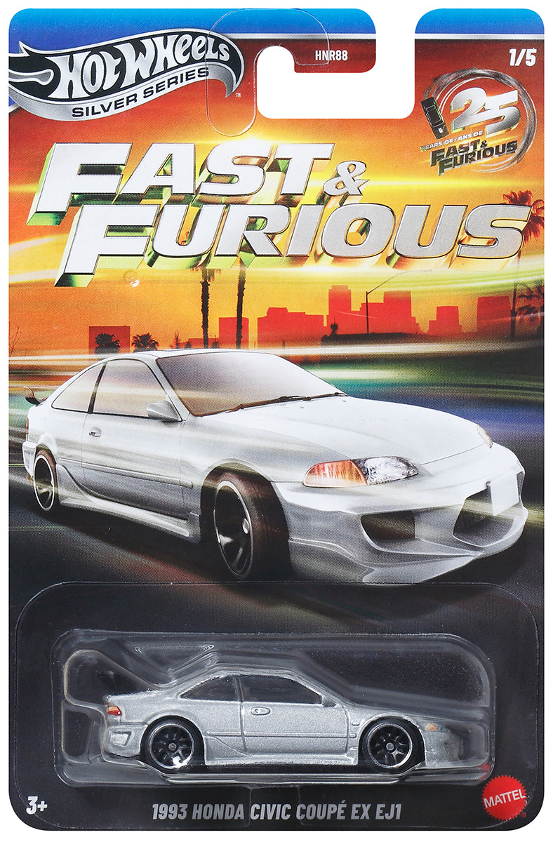 Hot Wheels 2026 - Fast & Furious Silver Edt. - '93 Honda Civic Coupé - JKX20