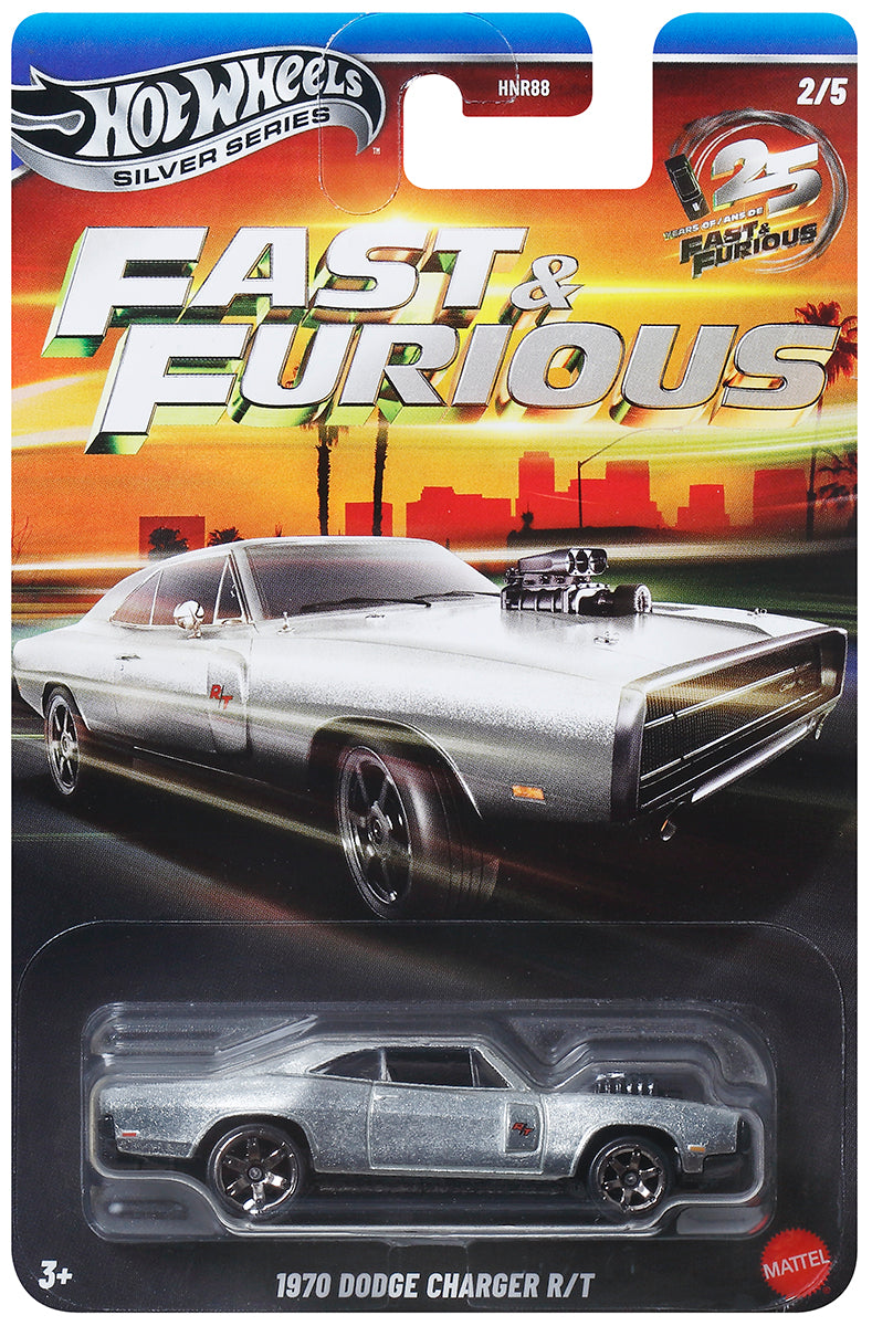 Hot Wheels 2026 - Fast & Furious Silver Edt. - '70 Dodge Charger R/T - JKX21