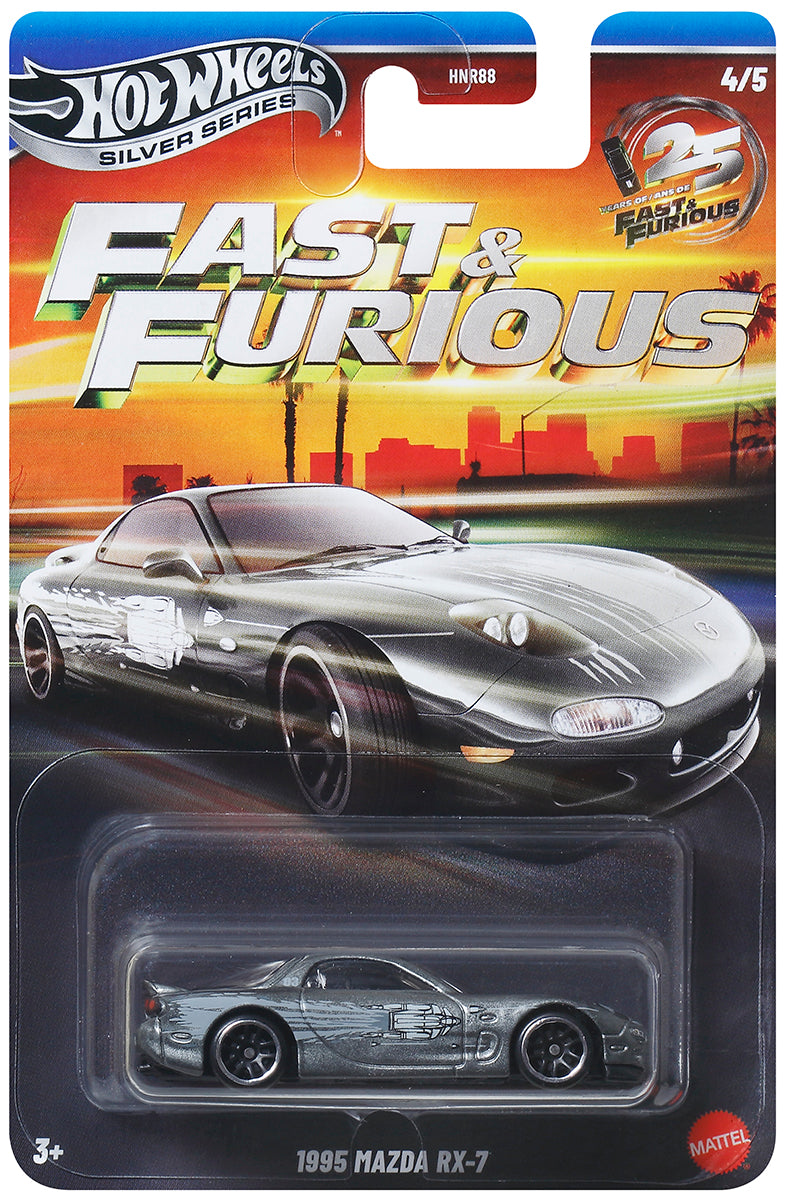 Hot Wheels 2026 - Fast & Furious Silver Edt. - '95 Mazda RX-7 - JKX23