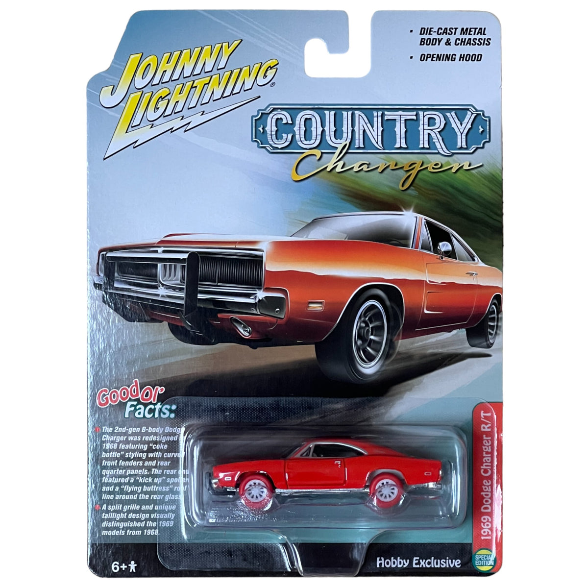 Johnny Lightning - 1969 Dodge Charger R/T orange - JLSP206 - Chase Car