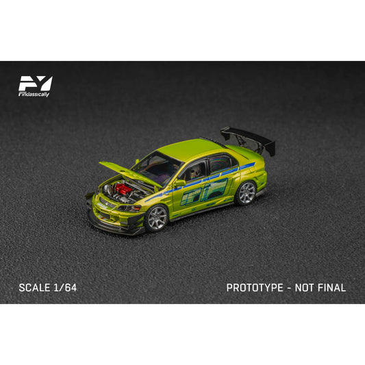 FinClassically -&nbsp;Pre-Order - Misubishi Lanver Evolution 9, green - FC64-EVO9-GRN