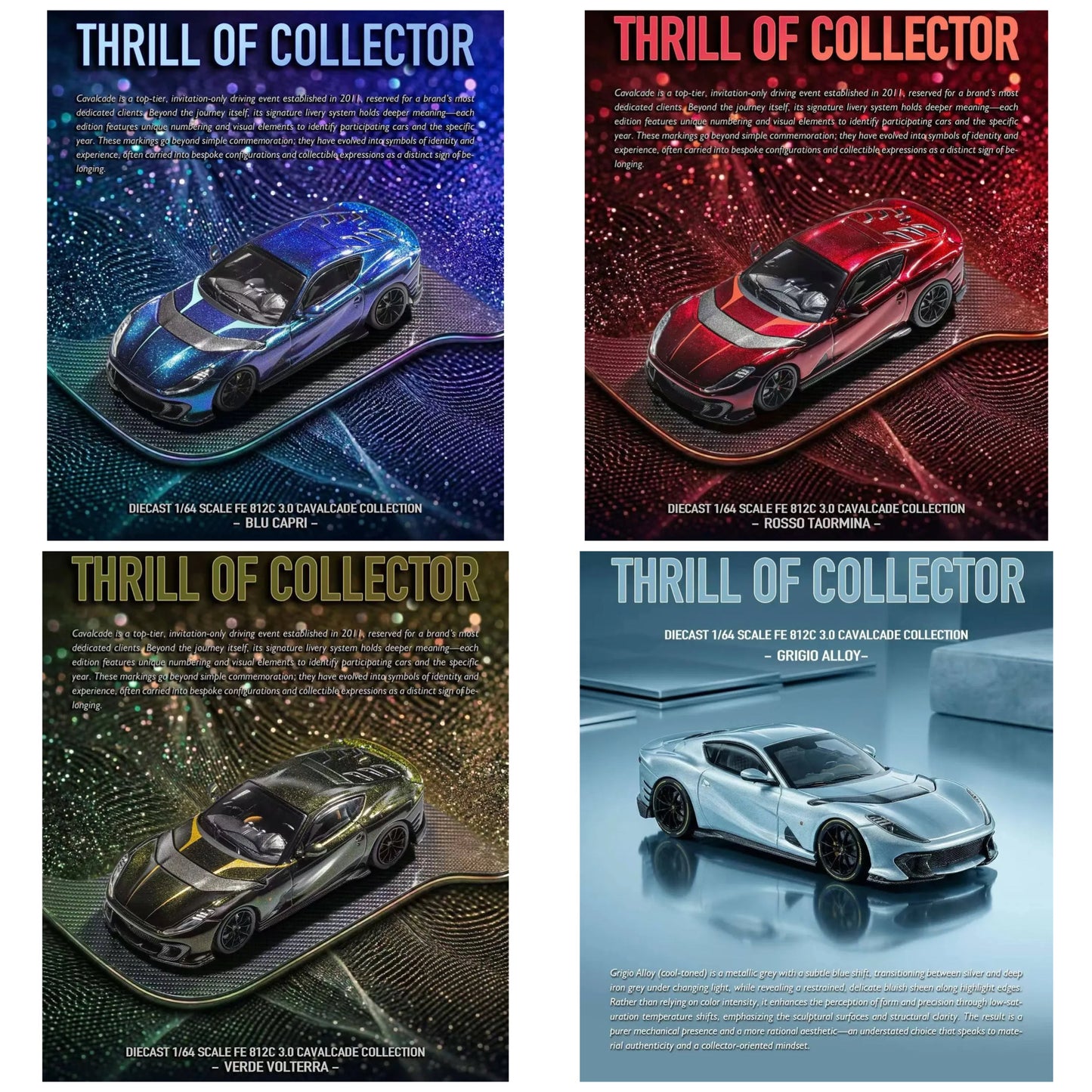 TOC Models - FE812 3.0 Cavalcade Collection - 4x Modelle
