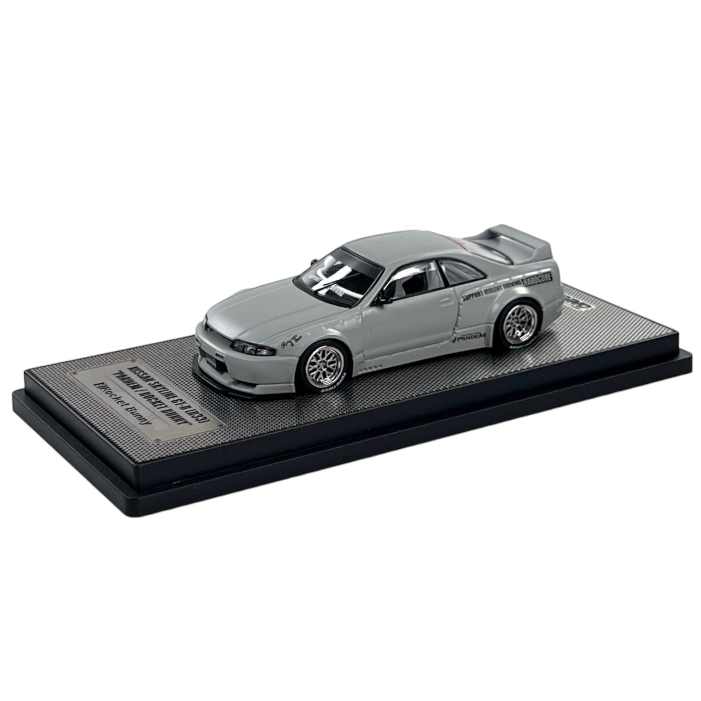 INNO64 - Nissan Skyline GT-R (R33) Pandem Rocket Bunny, cement grey matt - 1:64 - IN64-R33P-CGM