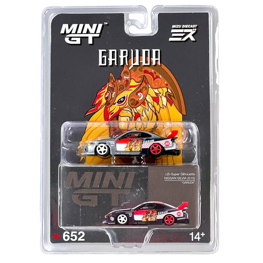 Mini GT x Mizu Diecast - LB Super Silhouette Nissan S15 Silvia *Garuda* - MGT00652 - Chase Car