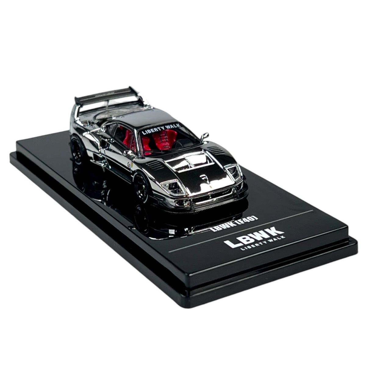 Lager INNO64 - Pre-Order - LBWK Ferrari F40, chrome silver - 1:64 - IN64-LBWKF40-CHS