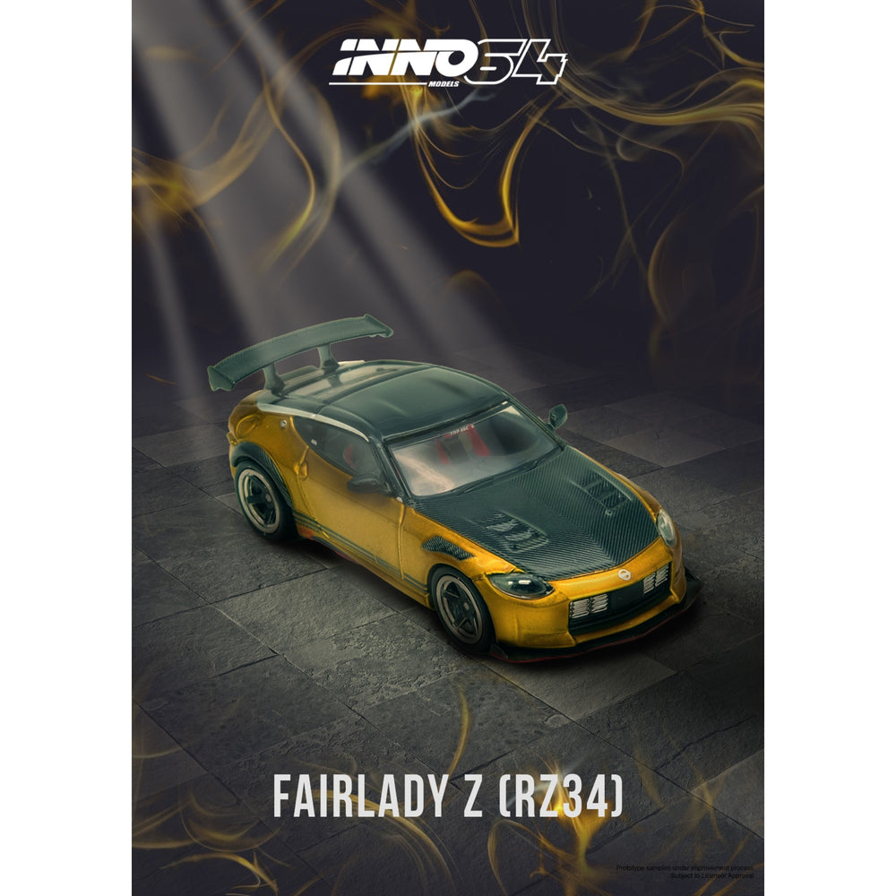 INNO64 - Pre-Order - Fairlady Z RZ34, gold - Top Secret - IN64-400ZTS-GOLD