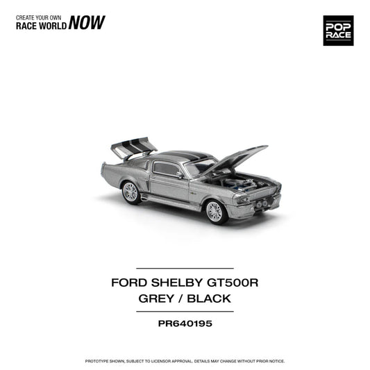 Pop Race - Pre-Order - 1967 Shelby Mustang GT500, grey/black - PR640195