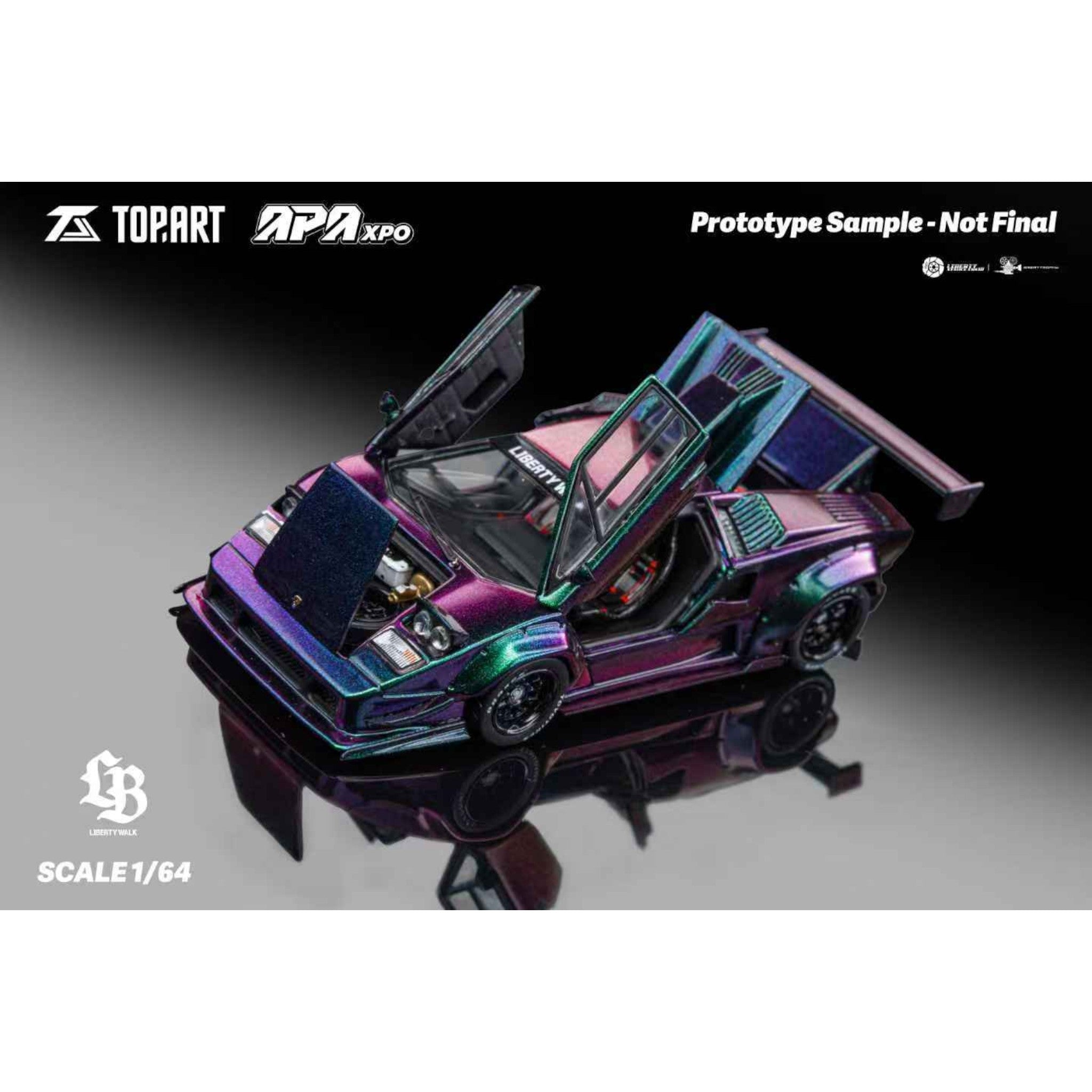 TopArt - Pre-Order - LBWK Countach, Chameleon (APA Xpo Expo China) - TAO640006