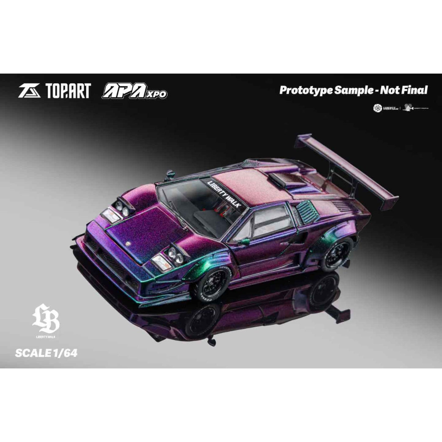 TopArt - Pre-Order - LBWK Countach, Chameleon (APA Xpo Expo China) - TAO640006
