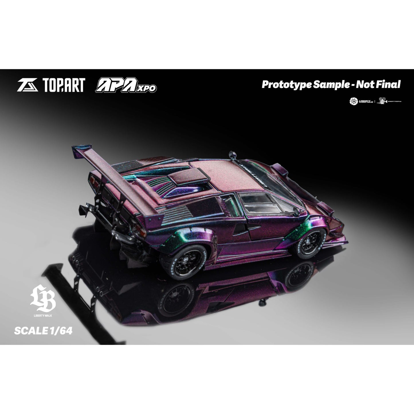 TopArt - Pre-Order - LBWK Countach, Chameleon (APA Xpo Expo China) - TAO640006