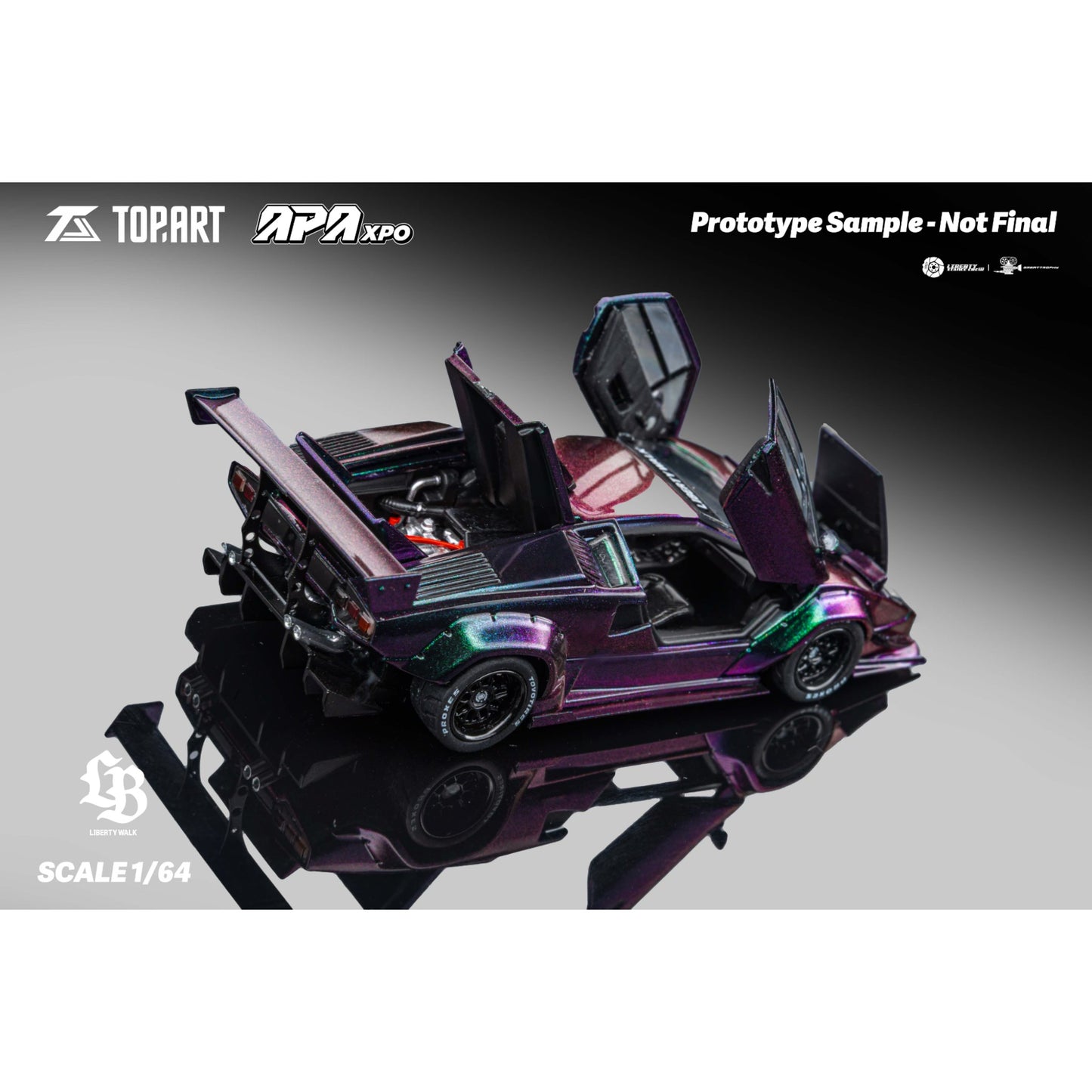 TopArt - Pre-Order - LBWK Countach, Chameleon (APA Xpo Expo China) - TAO640006