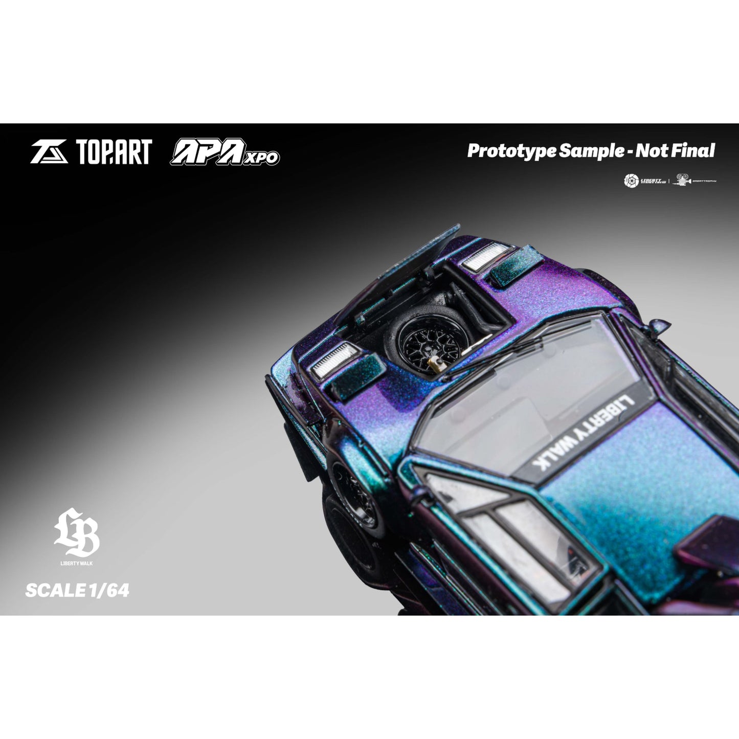 TopArt - Pre-Order - LBWK Countach, Chameleon (APA Xpo Expo China) - TAO640006