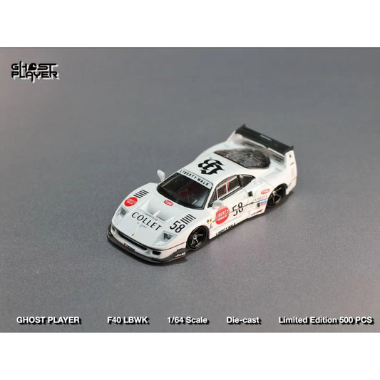 Ghost Player - Pre-Order - Ferrari F40 LBWK #58, white - STW209