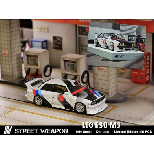 Street Weapon - Pre-Order - BMW LTO E30, white/blue/red - STW207