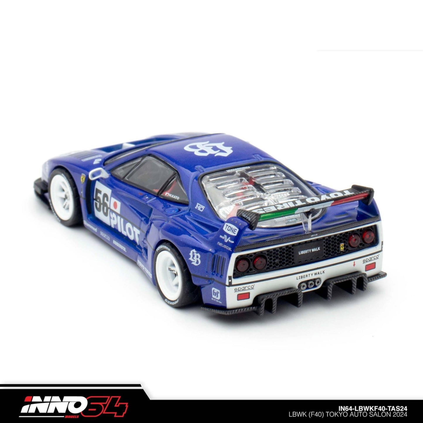 INNO64 - LBWK Ferrari F40 Tokyo Auto Salon 2024 - IN64-LBWKF40-TAS24 - 1:64