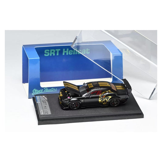 Stance Hunters - Pre-Order - Dodge Challenger SRT Hellcat, black-gold - SH64-HELL-BLKG