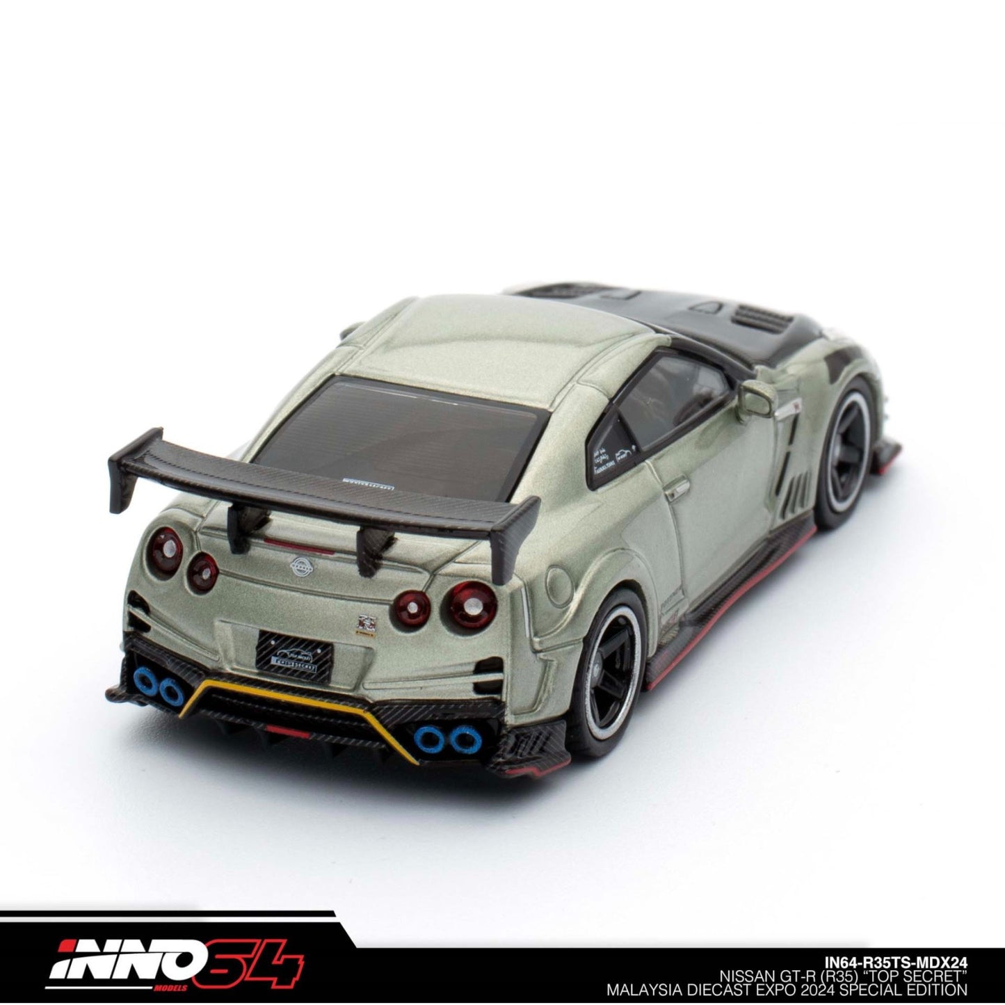 INNO64 - Nissan Skyline GT-R (R35) *Top Secret*, grey/black - 1:64 - IN64-R35TS-MDX24