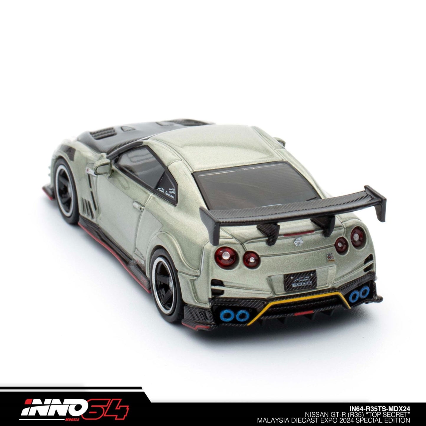 INNO64 - Nissan Skyline GT-R (R35) *Top Secret*, grey/black - 1:64 - IN64-R35TS-MDX24
