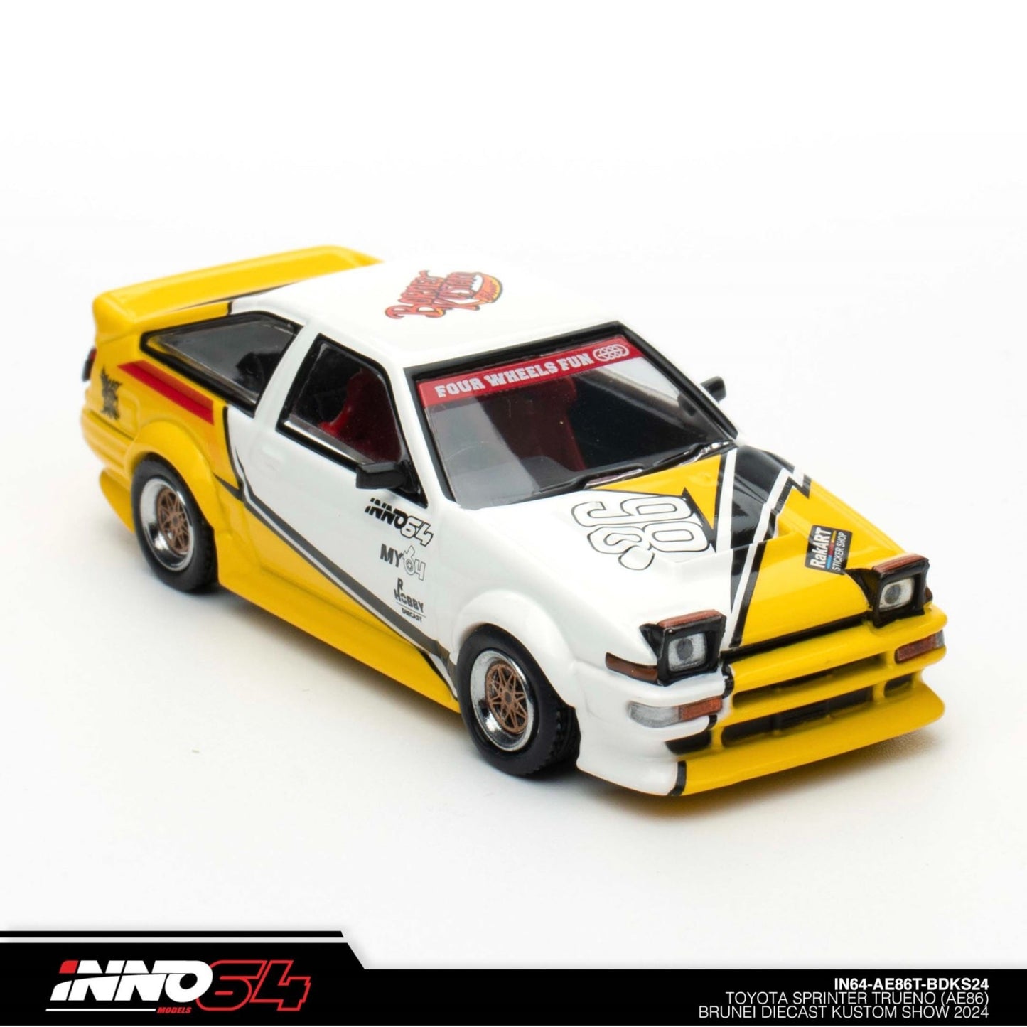 INNO64 - Toyota Sprinter Trueno AE86 *Brunei Diecast Kustom Show 2024* - IN64-AE86T-BDKS24