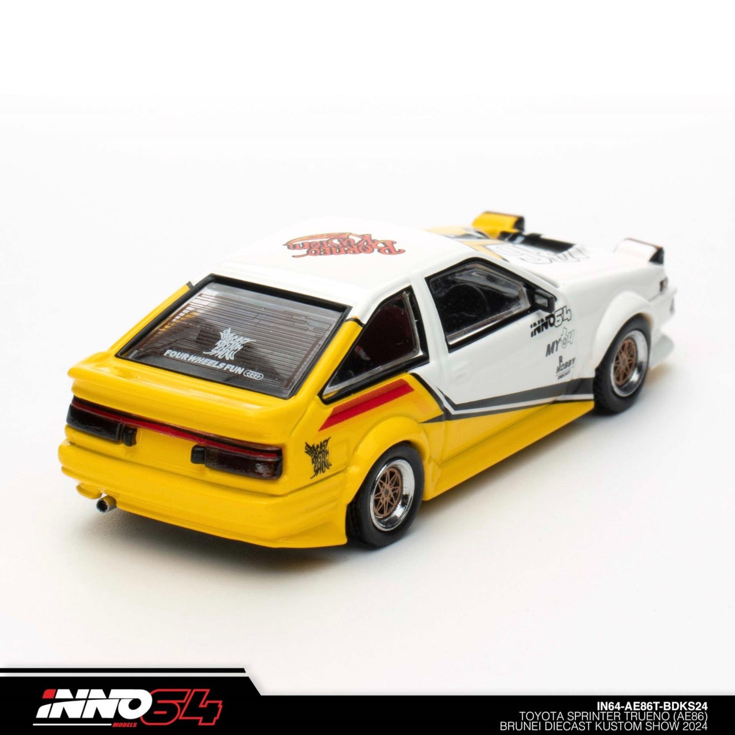 INNO64 - Toyota Sprinter Trueno AE86 *Brunei Diecast Kustom Show 2024* - IN64-AE86T-BDKS24