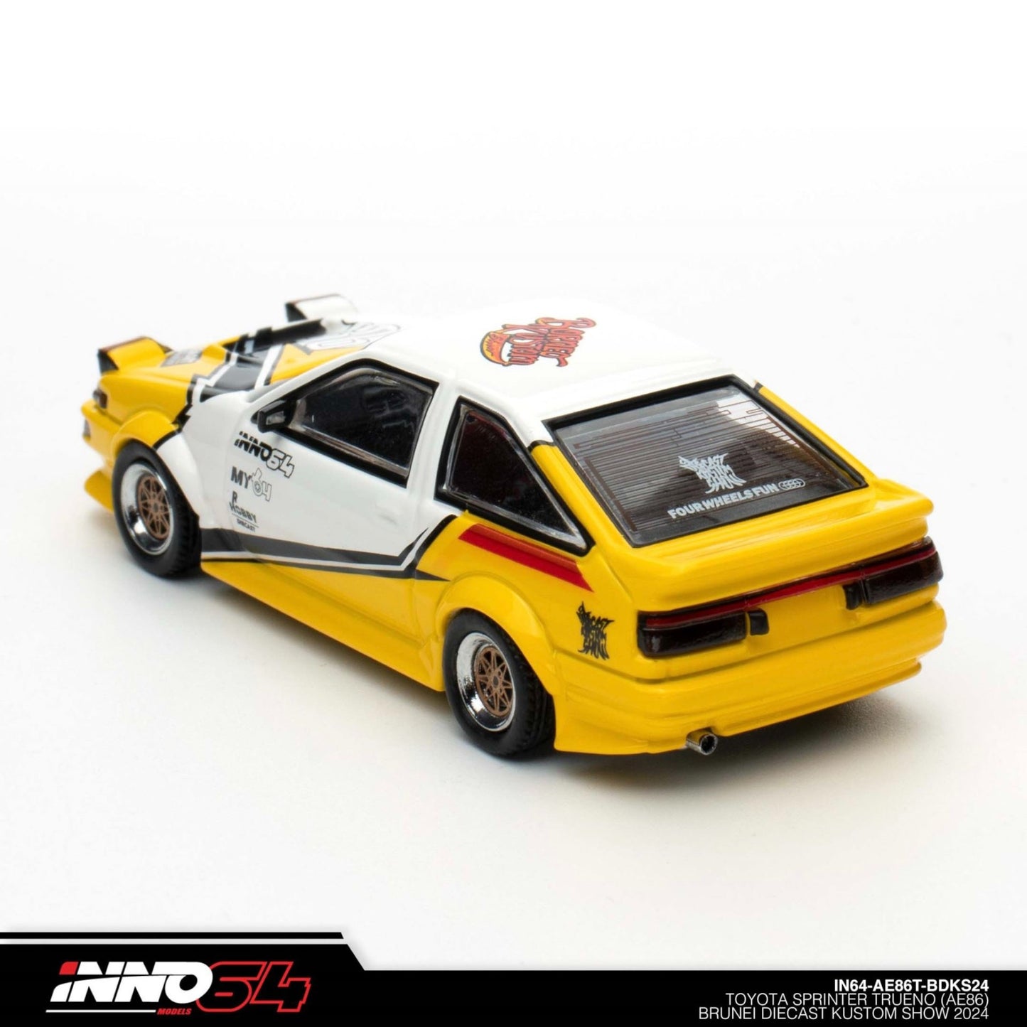 INNO64 - Toyota Sprinter Trueno AE86 *Brunei Diecast Kustom Show 2024* - IN64-AE86T-BDKS24